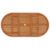 7 Piece Patio Dining Set Solid Wood Eucalyptus
