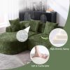 COOLMORE Boucle Sofa 3 Seater for Living Room Oversized Comfy Sofa L-Shape Sofa Couch with Chaise Home Furniture Sleeper Sectional Sofa for Apartment