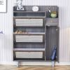 Modern minimalist storage cabinet, Japanese rattan shoe cabinet, bed top cabinet