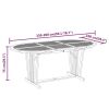7 Piece Patio Dining Set Solid Wood Eucalyptus