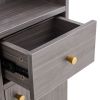 Modern minimalist storage cabinet, Japanese rattan shoe cabinet, bed top cabinet