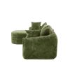 COOLMORE Boucle Sofa 3 Seater for Living Room Oversized Comfy Sofa L-Shape Sofa Couch with Chaise Home Furniture Sleeper Sectional Sofa for Apartment