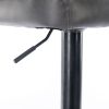 A&A Furniture,Swivel Barstools Adjusatble Seat Height, Modern PU Upholstered Bar Stools with the whole Back Tufted