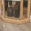 Corner Lighted Curio Cabinet Corner Glass Cabinet Lighted Curio Cabinet Corner Display Case for Living Room, Curio Cabinet, Antique collection, Wine