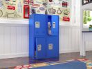 24" H Locker Storage Cabinet, Metal Locker Storage Cabinet with 1 Doors, Small Metal Locker,Lockable Storage Cabinet,for Employees,Office