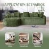 COOLMORE Boucle Sofa 3 Seater for Living Room Oversized Comfy Sofa L-Shape Sofa Couch with Chaise Home Furniture Sleeper Sectional Sofa for Apartment