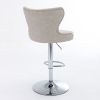 Swivel PU Barstools Adjusatble Seat Height from 25-33 Inch