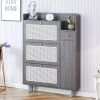 Modern minimalist storage cabinet, Japanese rattan shoe cabinet, bed top cabinet