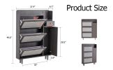 Modern minimalist storage cabinet, Japanese rattan shoe cabinet, bed top cabinet