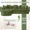 COOLMORE Boucle Sofa 3 Seater for Living Room Oversized Comfy Sofa L-Shape Sofa Couch with Chaise Home Furniture Sleeper Sectional Sofa for Apartment