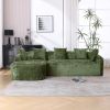 COOLMORE Boucle Sofa 3 Seater for Living Room Oversized Comfy Sofa L-Shape Sofa Couch with Chaise Home Furniture Sleeper Sectional Sofa for Apartment