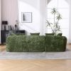 COOLMORE Boucle Sofa 3 Seater for Living Room Oversized Comfy Sofa L-Shape Sofa Couch with Chaise Home Furniture Sleeper Sectional Sofa for Apartment