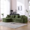 COOLMORE Boucle Sofa 3 Seater for Living Room Oversized Comfy Sofa L-Shape Sofa Couch with Chaise Home Furniture Sleeper Sectional Sofa for Apartment